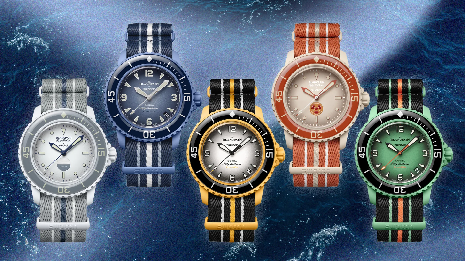 原宿店舗で購入Blancpain x Swatch Bioceramic ScubaFifty - 腕時計 ...